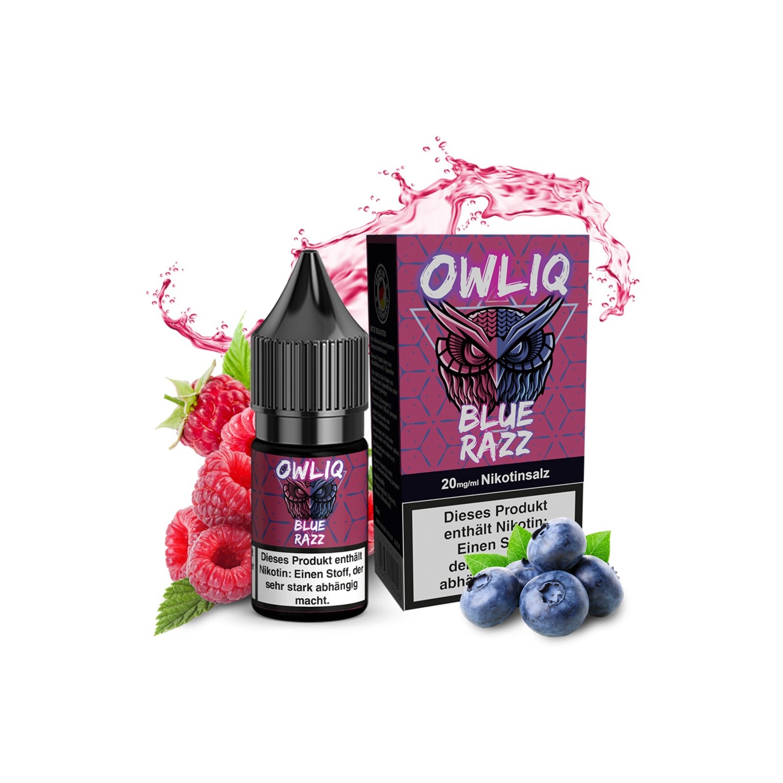 Owliq Liquid Blue Razz 10ml 20mg