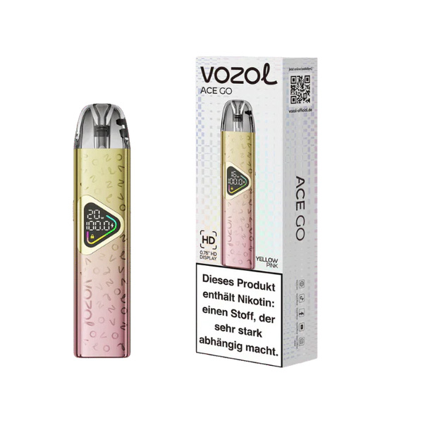 Vozol Ace Go Pod Kit Yellow Pink Vozol Ace Go Pod Kit Yellow Pink