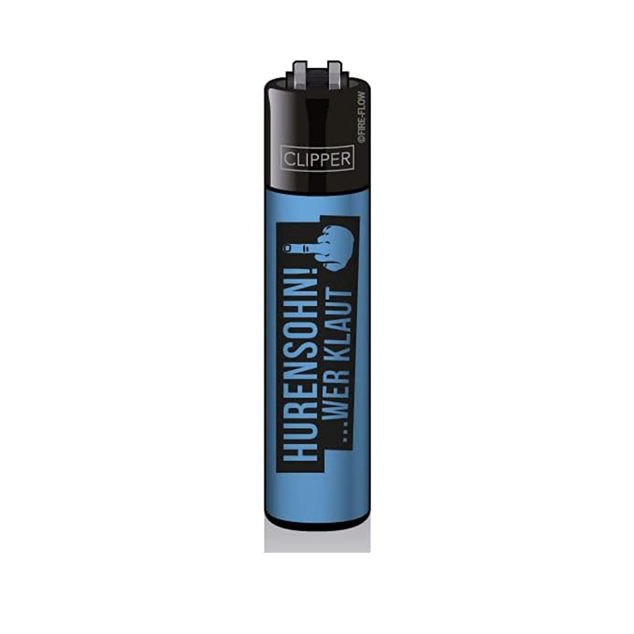 Clipper Feuerzeug Hurensohn Wer Klaut Collection Blau Clipper Feuerzeug Hurensohn Wer Klaut Collection Blau