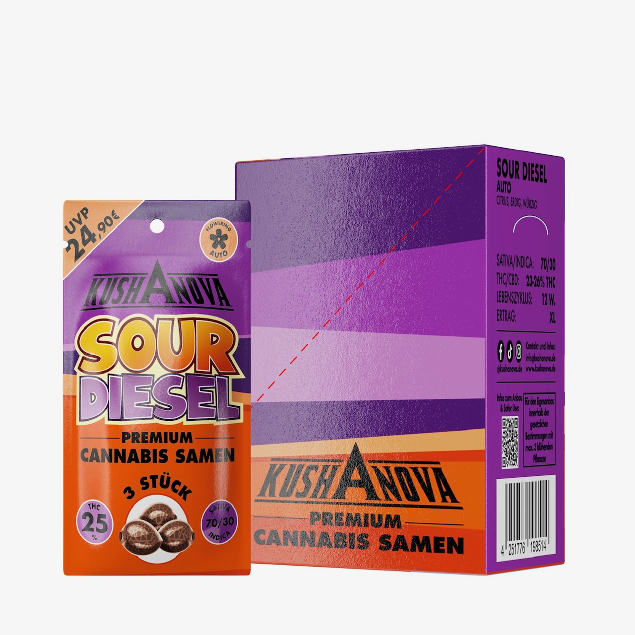 Kushanova Cannabissamen Sour Diesel Kushanova Cannabissamen Sour Diesel