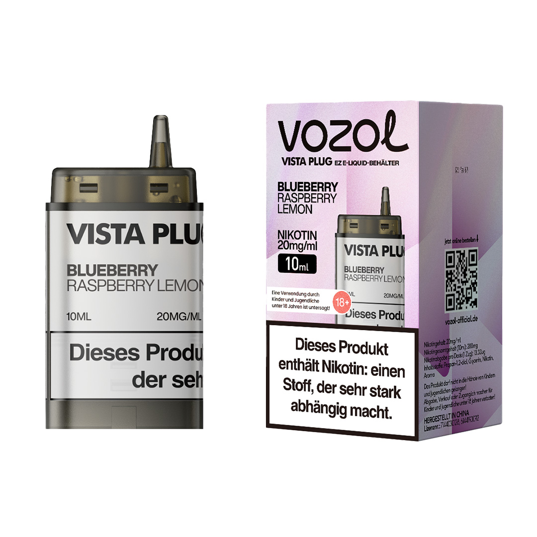 Vozol Vista Plug EZ Pod Blueberry Raspberry Lemon Vozol Vista Plug EZ Pod Blueberry Raspberry Lemon