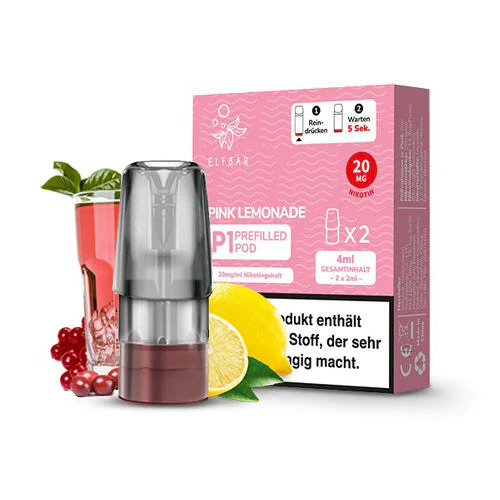 Elfbar Mate P1 Pod - Pink Lemonade 2% Nikotin 600 Züge (2 Pods)