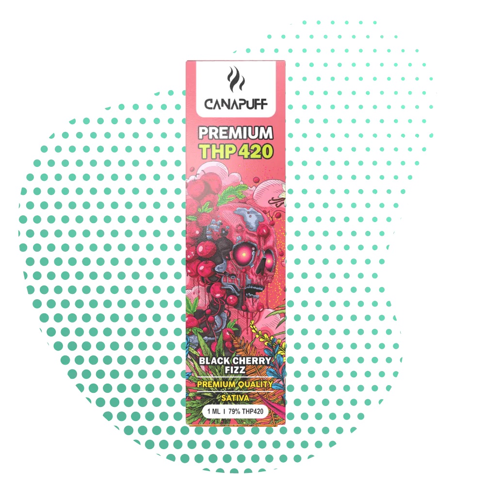 Canapuff THP420 Vape - Black Cherry Fizz 1ml