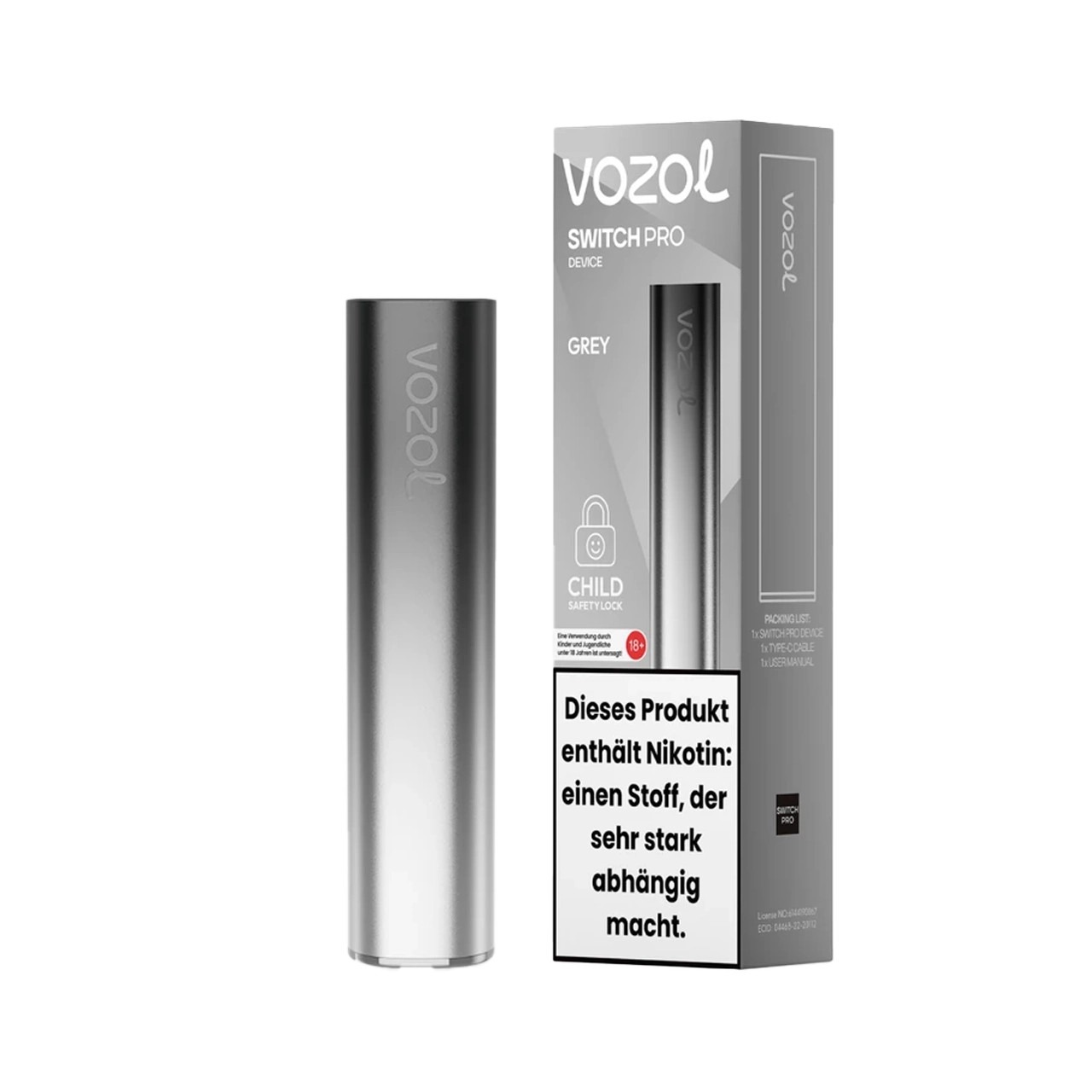 Vozol Switch Pro - Basisgerät Grey