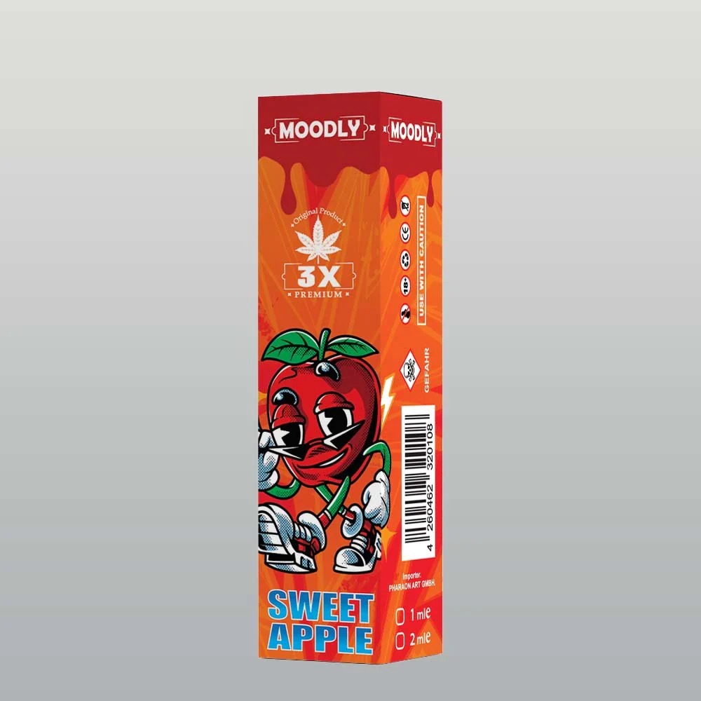 Moodly 3X TRC5 Vape Sweet Apple 1ml Moodly 3X TRC5 Vape Sweet Apple 1ml
