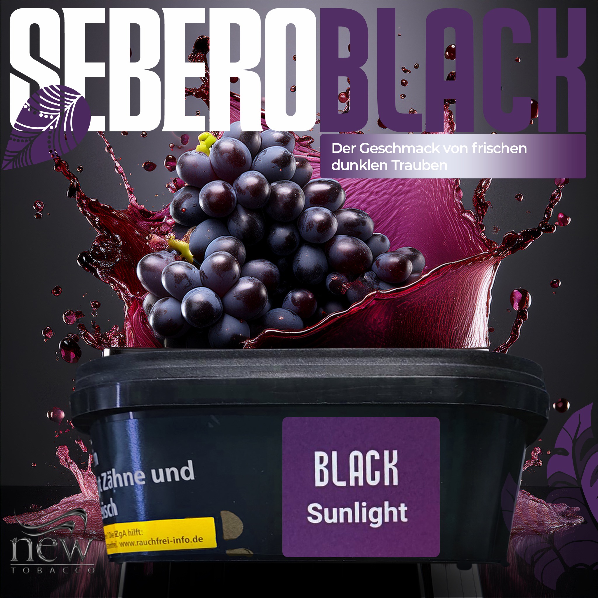 Sebero Black Shisha Tabak - Sunlight 200g