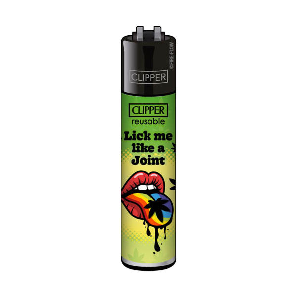 Clipper Feuerzeug 420 Statements #2 Collection Motiv Lick me like a Joint Clipper Feuerzeug 420 Statements #2 Collection Motiv Lick me like a Joint