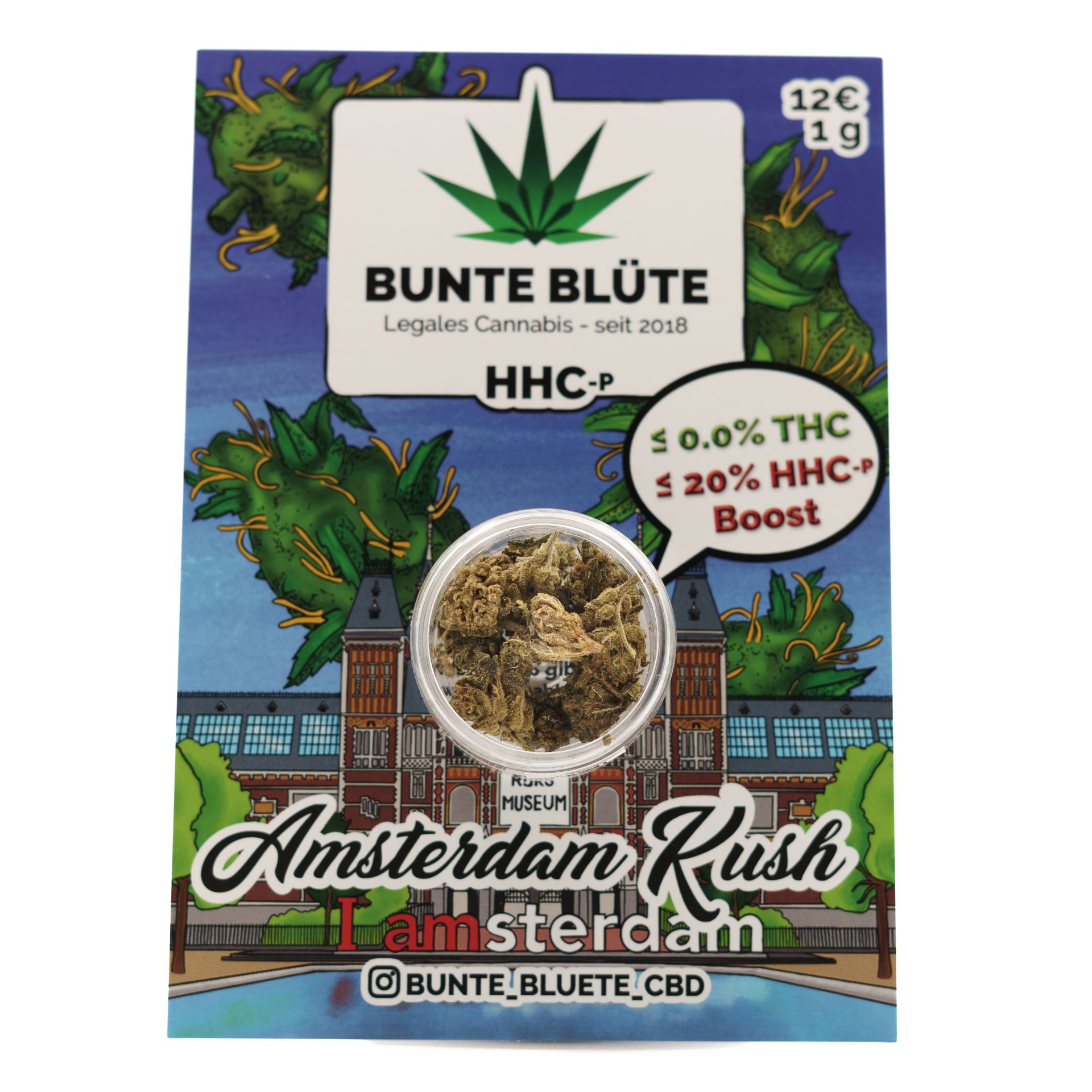 Bunte Blüte HHC-P Blüte - Amsterdam Kush 20% 1g
