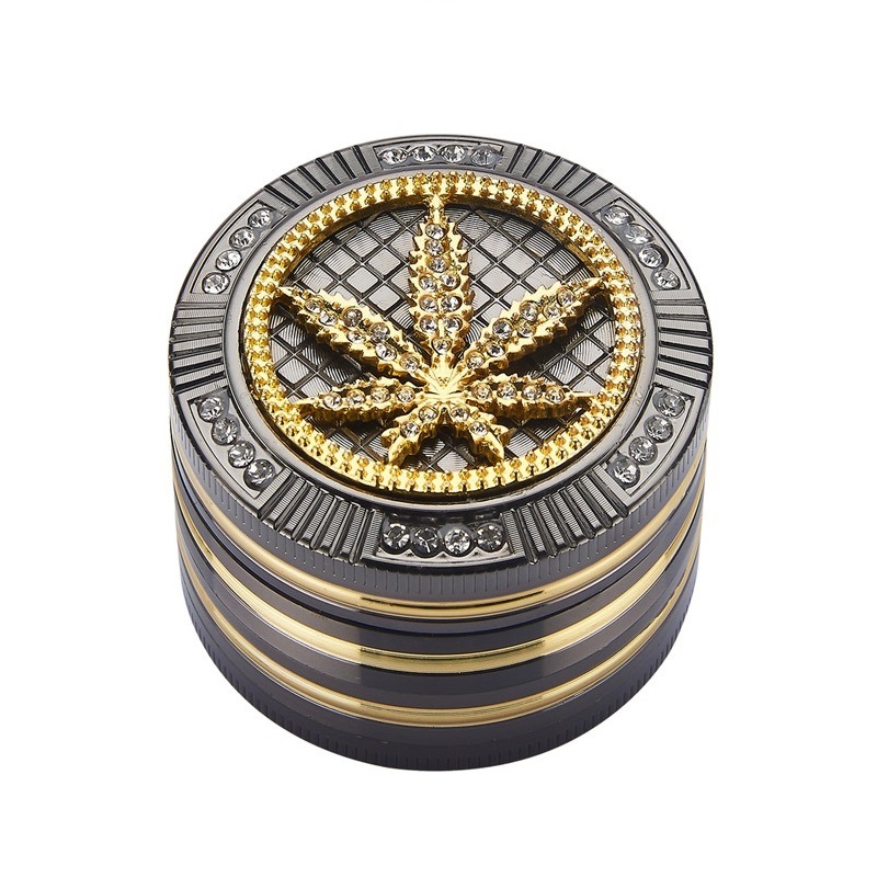 Champ High Grinder Bling Bling Leaf 4-Teilig 50 mm Champ High Grinder Bling Bling Leaf 4-Teilig 50 mm