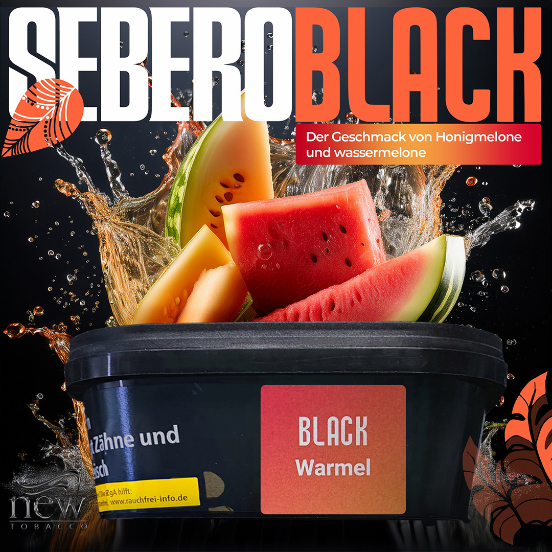 Sebero Black Shisha Tabak Warmel 200g